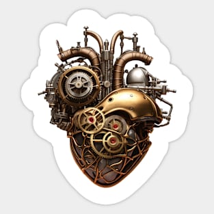 Steampunk Heart Sticker